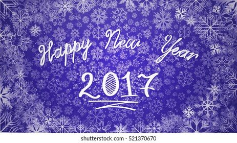 2017 Happy New Year background. Vector Illustration.