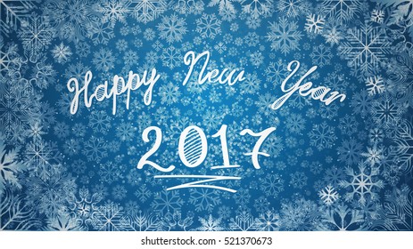 2017 Happy New Year background. Vector Illustration.