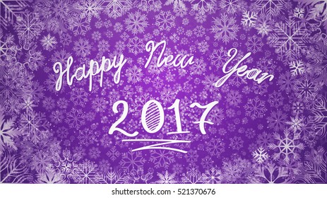 2017 Happy New Year background. Vector Illustration.