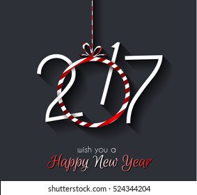 2017 Happy New Year Background for your Seasonal Flyers and Greetings Card or Christmas themed invitations.