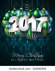 2017 Feliz Año Nuevo fondo para tu tarjeta de volantes y saludos de temporada o invitaciones con temas de Navidad.