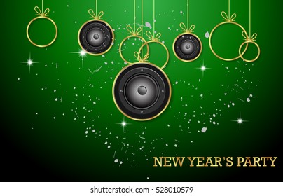 2017 Happy New Year Background for your Christmas Club , festival, event , posters.