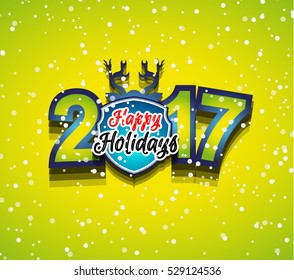 2017 Feliz Año Nuevo fondo para tu tarjeta de volantes y saludos de temporada o invitaciones con temas de Navidad.