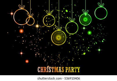 2017 Happy New Year Background for your Christmas Club , festival, event , posters.
