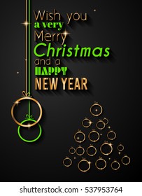 2017 Happy New Year Background for your Seasonal Flyers and Greetings Card or Christmas themed invitations.