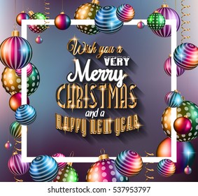 2017 Happy New Year Background for your Seasonal Flyers and Greetings Card or Christmas themed invitations.