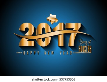 2017 Happy New Year Background for your Seasonal Flyers and Greetings Card or Christmas themed invitations.