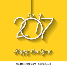 2017 Happy New Year Background for your Seasonal Flyers and Greetings Card or Christmas themed invitations.