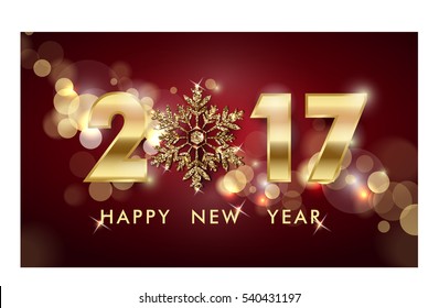 2017 Happy New Year background. Christmas And New Year background. Template Vector.