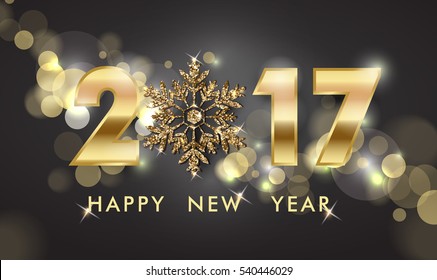 2017 Happy New Year background. Christmas And New Year background. Template Vector.