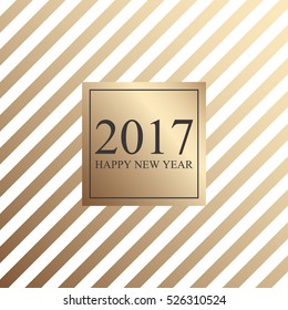 2017 Happy New Year. Card for your design. Holiday background. Vector illustration.