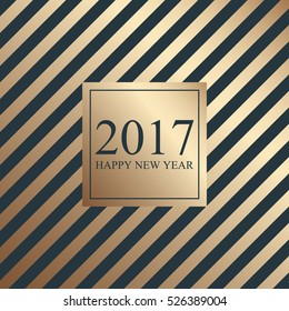 2017 Happy New Year. Card for your design. Holiday background. Vector illustration.
