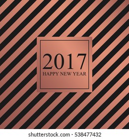 2017 Happy New Year. Card for your design. Vector illustration.