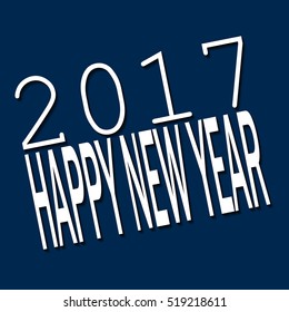 2017 happy new year concept