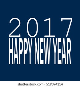 2017 happy new year concept