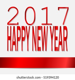 2017 happy new year concept