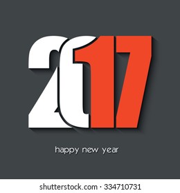 2017 Happy new year creative design for your greetings card, flyers, invitation, posters, brochure, banners, calendar