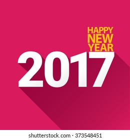2017 Happy new year creative design background