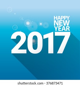 2017 Happy new year creative design background
