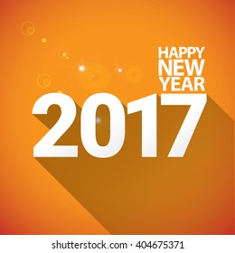 2017 Happy new year creative design background