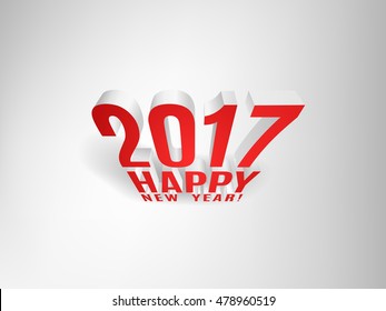 2017 Happy New Year! Greeting Christmas Background. Vector EPS10
