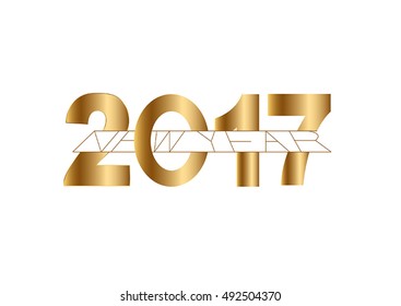 2017 Happy new year logo