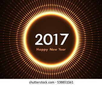 2017 Happy New Year. Vector numbers.