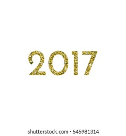 2017. Happy New Year vector illustration.