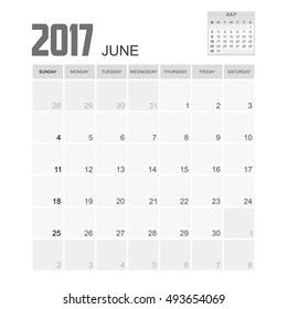 2017 JUNE Planner Design.