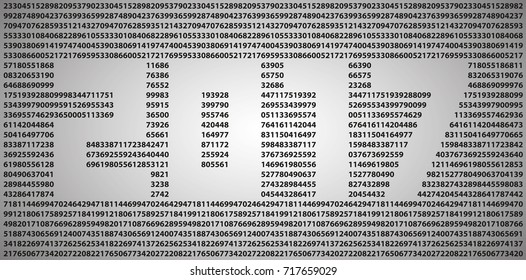 2017 made from empty space. Rest of artwork are small black numbers. In the background there is smooth gray gradient. 16x9 composition.