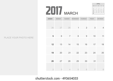 2017 MARCH Planner Design.