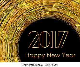 2017 New Year Background. Vector Illustration EPS10