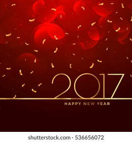 2017 new year celebration background in red color