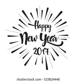 2017 new year creative design for your greetings card, flyers, invitation, posters, brochure, banners, calendar