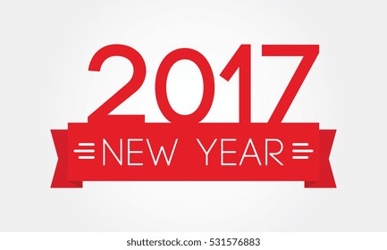 2017 New Year Tag Label