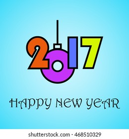 2017 New year text