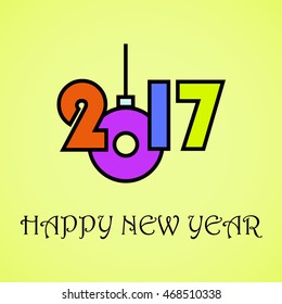 2017 New year text