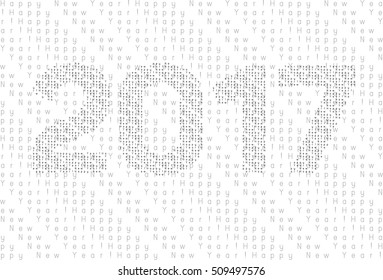 2017 New Year. Vector graphic banner