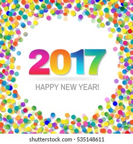 2017 New Year, Vector Illustration