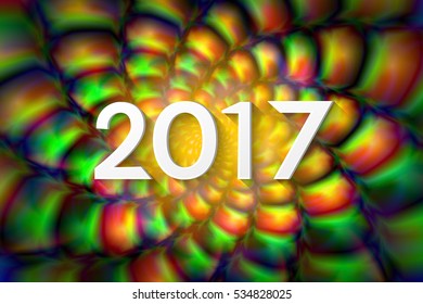 2017 numbers design. Vector background.