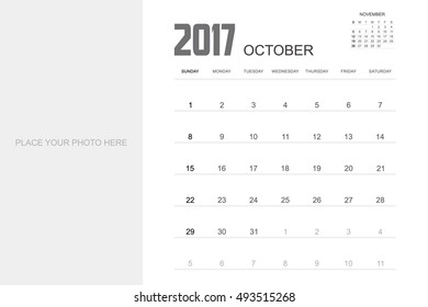 2017 OCTOBER Planner Design.