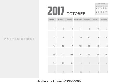 2017 OCTOBER Planner Design.