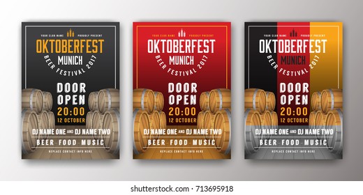 2017 Oktoberfest beer festival advertisement poster template. Oktoberfest background for flyer cover, billboard, invitation card design. Vector illustration