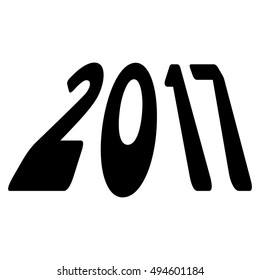 2017 Perspective vector pictograph. Style is flat graphic symbol, black color, white background.