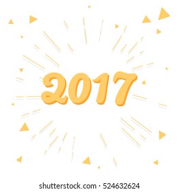 2017 print. Holiday themed vector graphic.