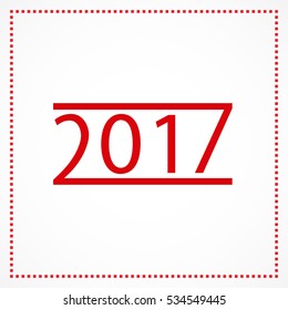 2017 red lettering on a light background.