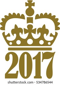 2017 with royal crown