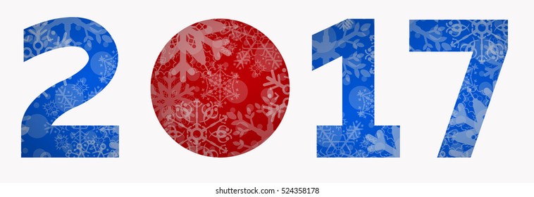 2017 snowflakes background new years