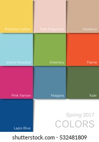 2017 spring colors palette