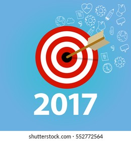 2017 Target Goals New Year Resolution Business Personal